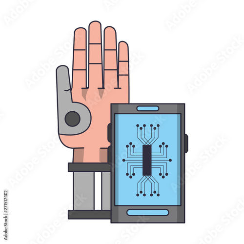 artifical intelligence icons concept cartoon photo