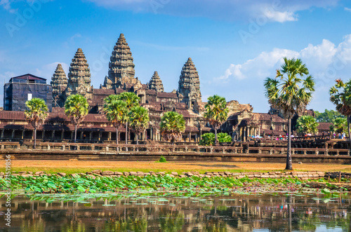 Ancient temple complex Angkor Wat, Siem Reap, Cambodia.