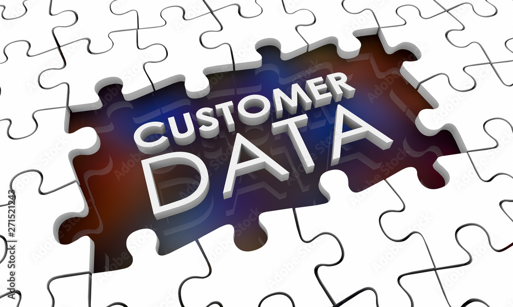Customer Data Incomplete Puzzle Pieces Hole Gap 3d Illustration Customer Data Incomplete Puzzle Pieces Hole Gap 3d Illustration