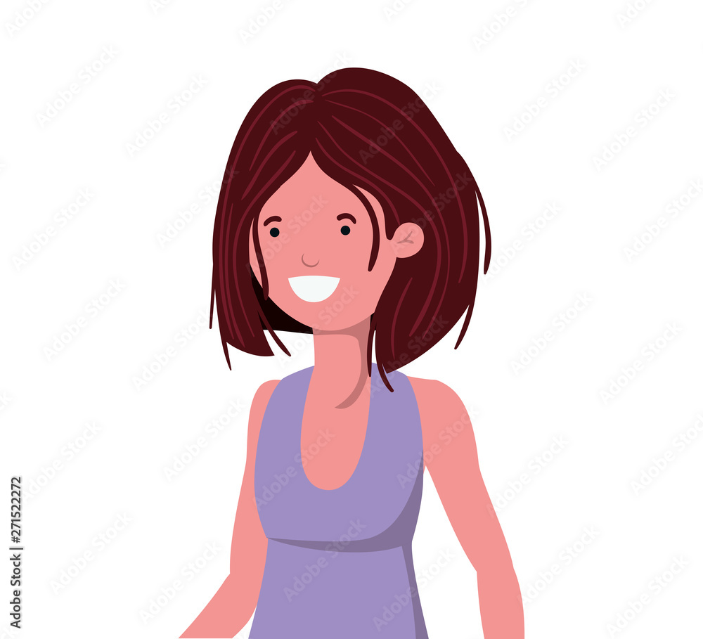 young woman with swimsuit on white background young woman with swimsuit on white background