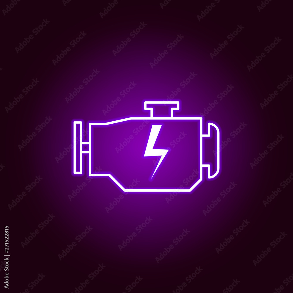 engine car outline icon in neon style. Elements of car repair illustration in neon style icon. Signs and symbols can be used for web, logo, mobile app, UI, UX engine car outline icon in neon style. Elements of car repair illustration in neon style icon. Signs and symbols can be used for web, logo, mobile app, UI, UX