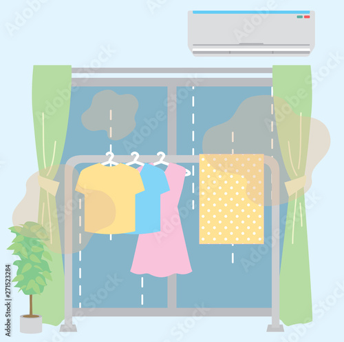 Rainy season indoor drying