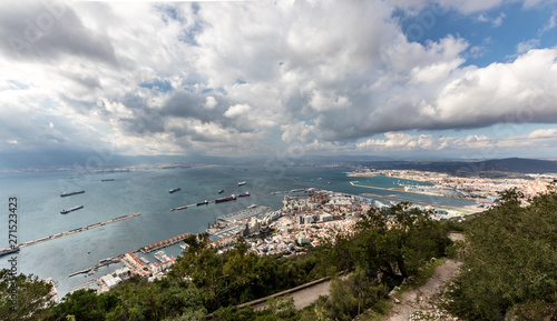 panoramic view of gibraltar