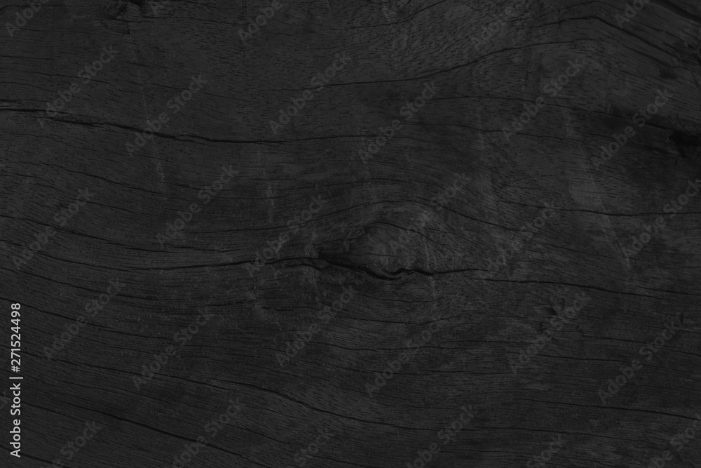 Naklejka premium Wood texture background. Black surface of wooden blank for design