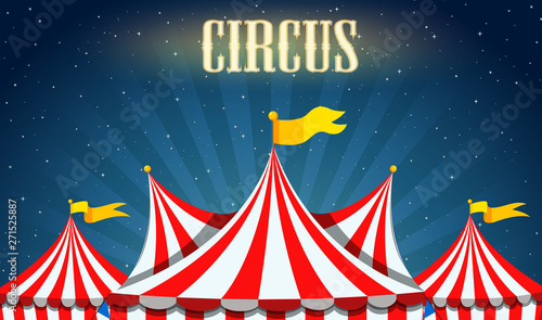 A blank circus border
