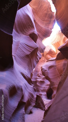 Beautiful Sandstone Landscape background of Lower Antelope Canyon in Page, Arizona.