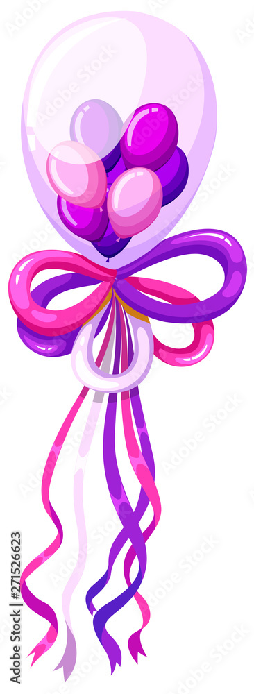 A balloon on white background A balloon on white background