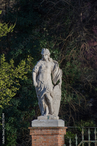 statue at the entrance to the park in Venice,Italy, 2019