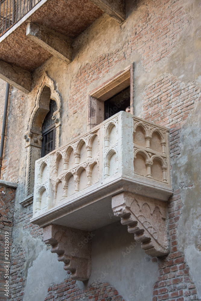 Juliet's Balcony (Romeo and Juliet, William Shakespeare), Verona, Italy  Italy,2019 ,march