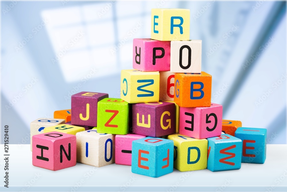 Colorful children building bricks on background Colorful children building bricks on background