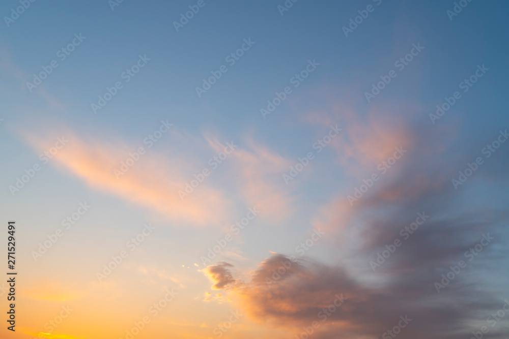 Beautiful Sky and Sunset Natural Landscape