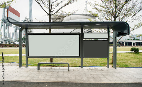 Station Waiting Pavilion Billboard Light Box.. photo