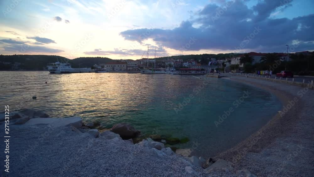 View of the beach in Sumartin Brac Island Croatia View of the beach in Sumartin Brac Island Croatia