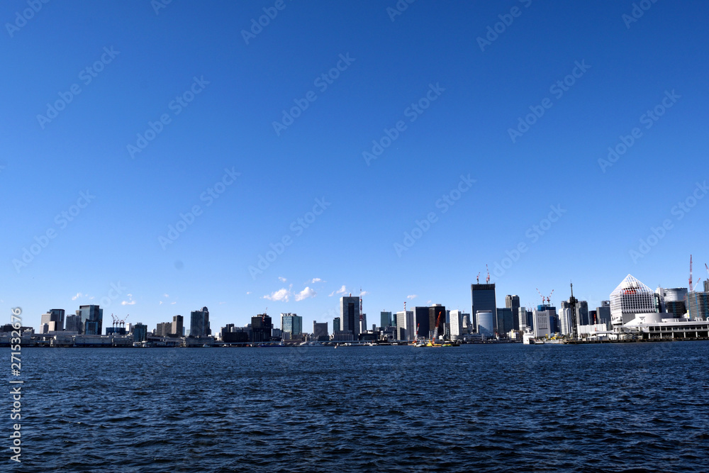 Fototapeta premium 東京ベイエリア 晴海埠頭～芝浦ふ頭方面