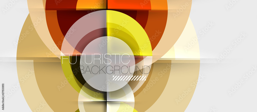 Obraz premium Circular geometrical design template