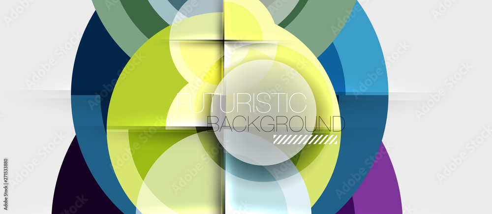 Geometric design abstract background - circles Geometric design abstract background - circles