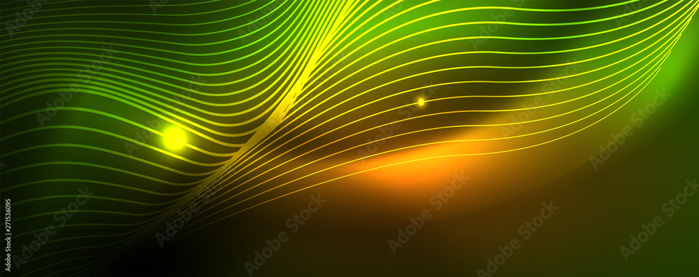 Shiny neon vector wave line abstract background, motion concept Shiny neon vector wave line abstract background, motion concept