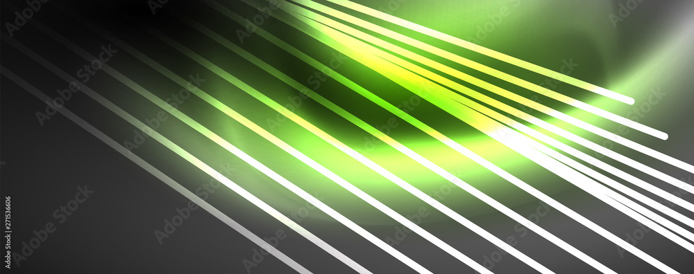 Color light with lines, outer space background, bright rays Color light with lines, outer space background, bright rays