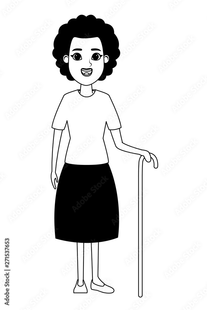 old woman avatar cartoon character old woman avatar cartoon character