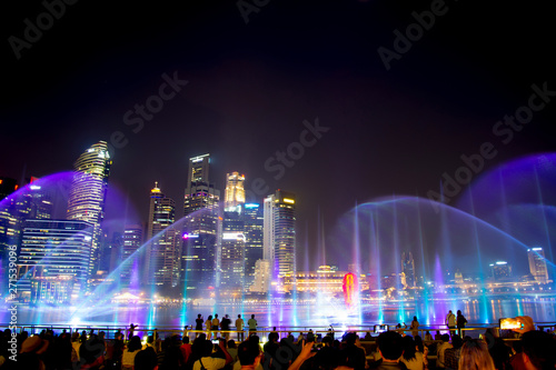Photography Public Light Show - Singapore