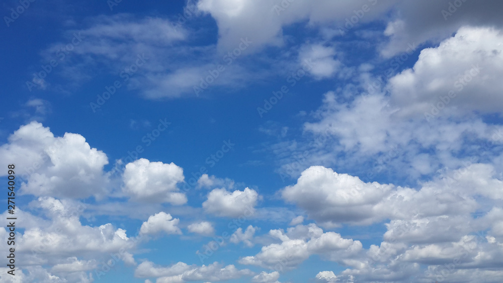 Obraz premium blue sky with white clouds