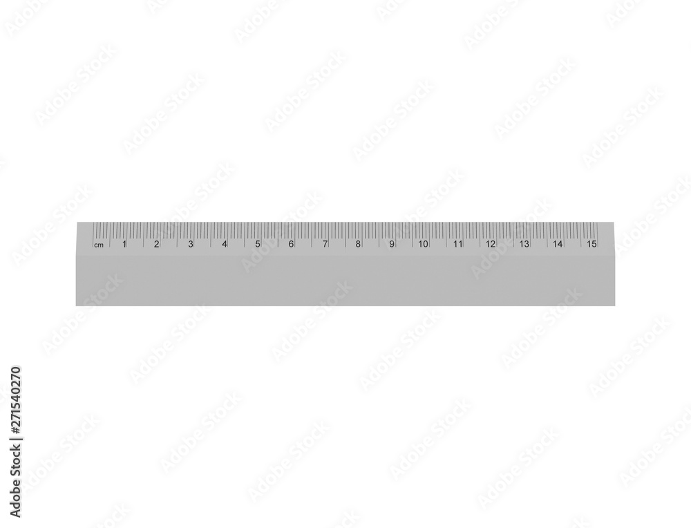 3D rendering of a ruler isolated in white studio background. 3D rendering of a ruler isolated in white studio background.
