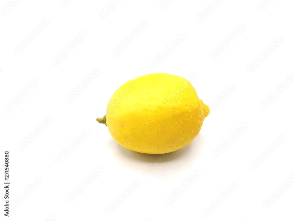 Whole fresh ripe lemon isolated on white background Whole fresh ripe lemon isolated on white background