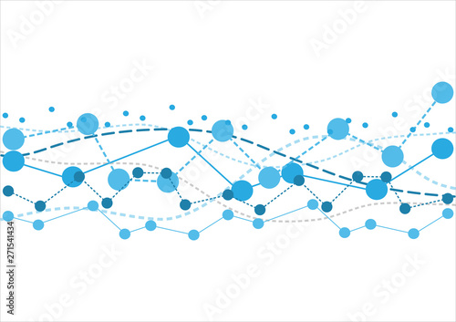 Abstract chart stock market and graph background with copy space. Business and marketing idea concept. Clean and flat style