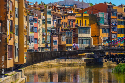 Girona  beautiful city of Catalonia  Spain called the little Florence