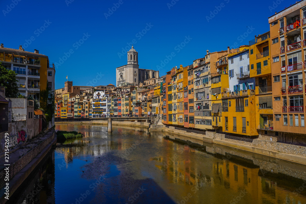 Girona, beautiful city of Catalonia ,Spain called the little Florence