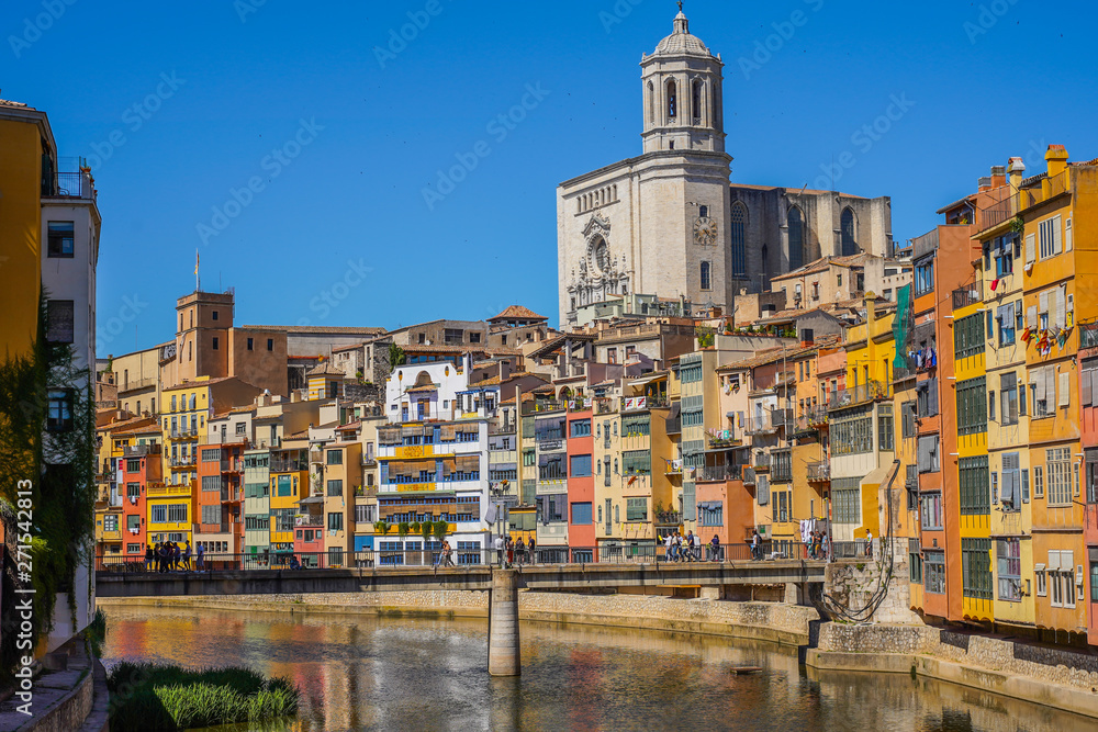 Girona, beautiful city of Catalonia ,Spain called the little Florence