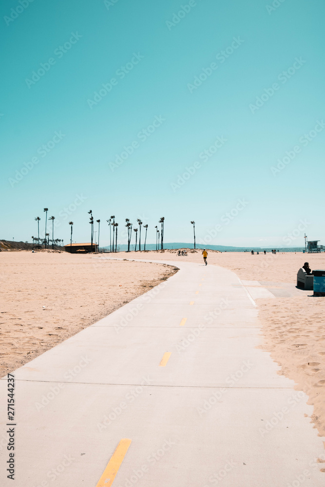 Cycle Track From Santa Monica To Venic Beach