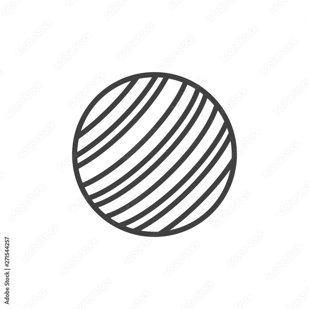 Solar system planet line icon. linear style sign for mobile concept and web design. Venus striped planet outline vector icon. Symbol, logo illustration. Vector graphics Solar system planet line icon. linear style sign for mobile concept and web design. Venus striped planet outline vector icon. Symbol, logo illustration. Vector graphics