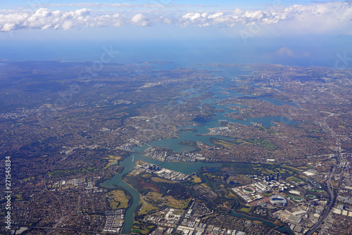Aerial view of Sydney, New South Wales, Australia