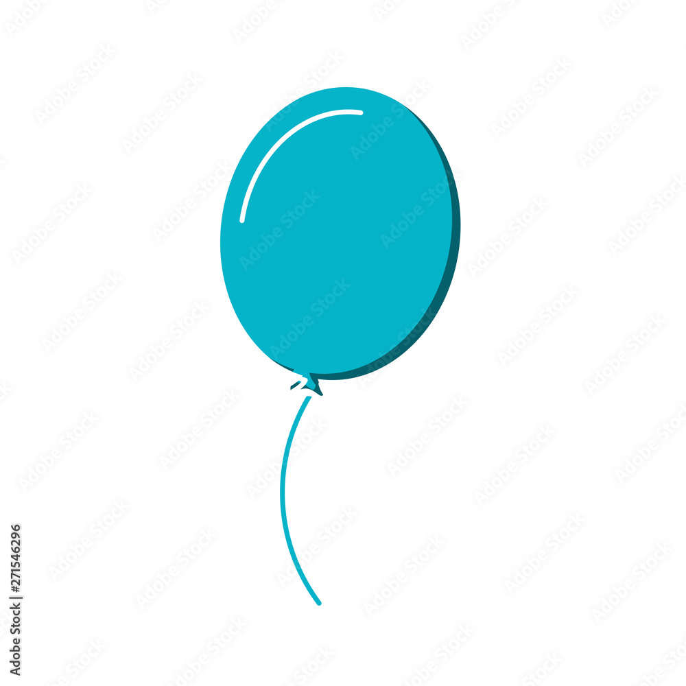 balloon helium isolated icon vector ilustration