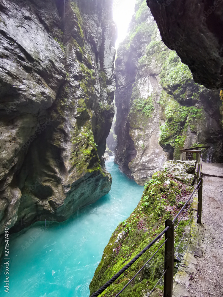 Fototapeta premium Tolmin Gorges in Slovenia