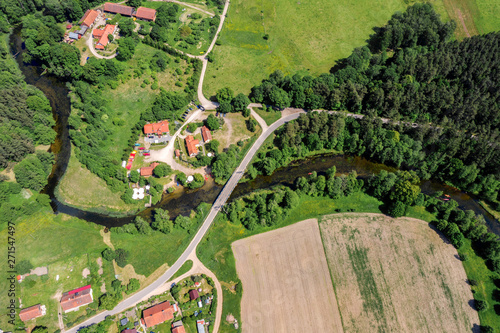 Fototapeta Naklejka Na Ścianę i Meble -  Mazury-rzeka Krutynia w północno-wschodniej Polsce