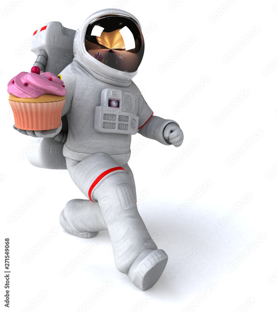 Fun astronaut - 3D Illustration Fun astronaut - 3D Illustration