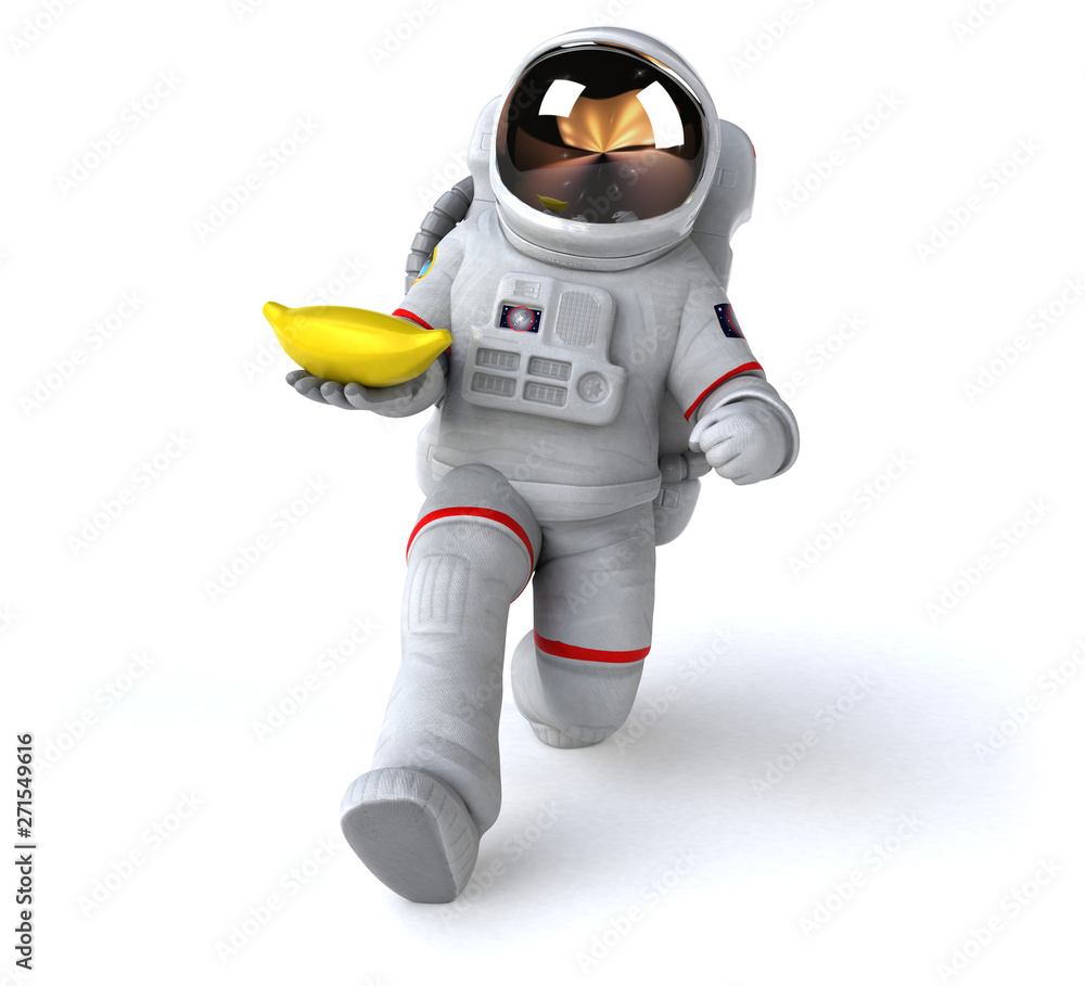 Fun astronaut - 3D Illustration Fun astronaut - 3D Illustration