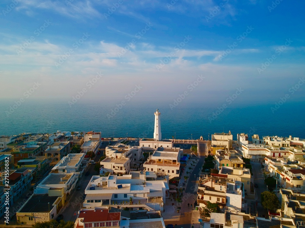 Torre Canne lighthouse aerial view