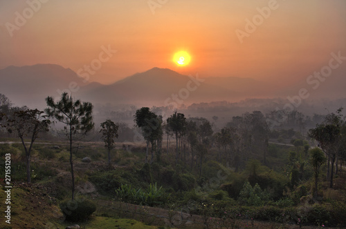 Sunrise and Morning Atmosphere in Pai, North Thailand