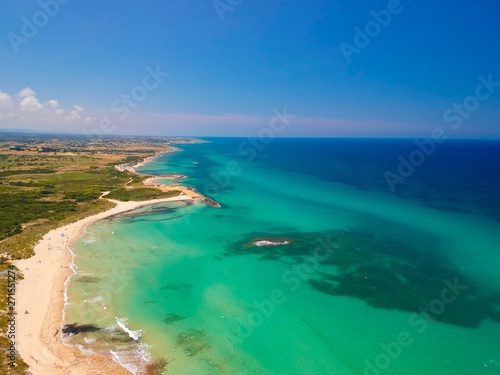 Puglia, Torre Guaceto Marine Protected Area, aerial view © David