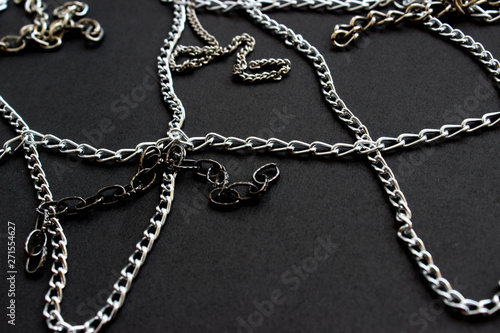 abstract background with different chains