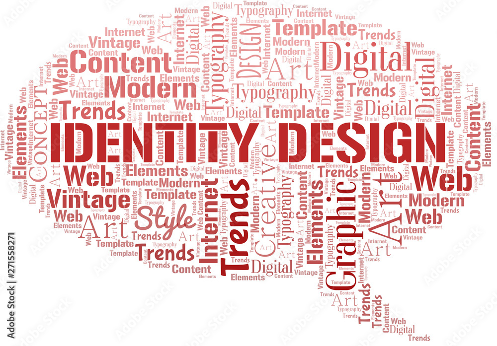 Identity Design word cloud. Wordcloud made with text only. Identity Design word cloud. Wordcloud made with text only.
