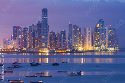Canvas-taulu Skyline, Panama City, Panama, Central America, America