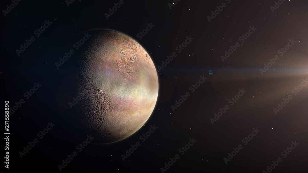 Obraz premium Moon Triton satellite of Neptune