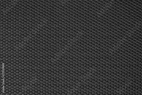 Black rubber texture background with seamless pattern. photo