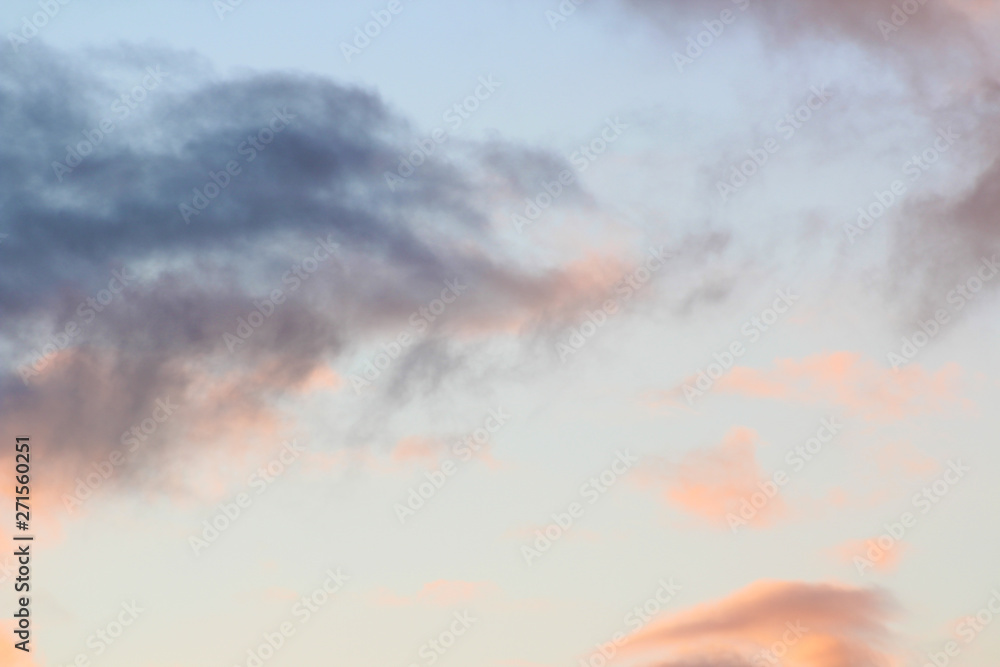 Fototapeta premium beautiful sunset sky with clouds
