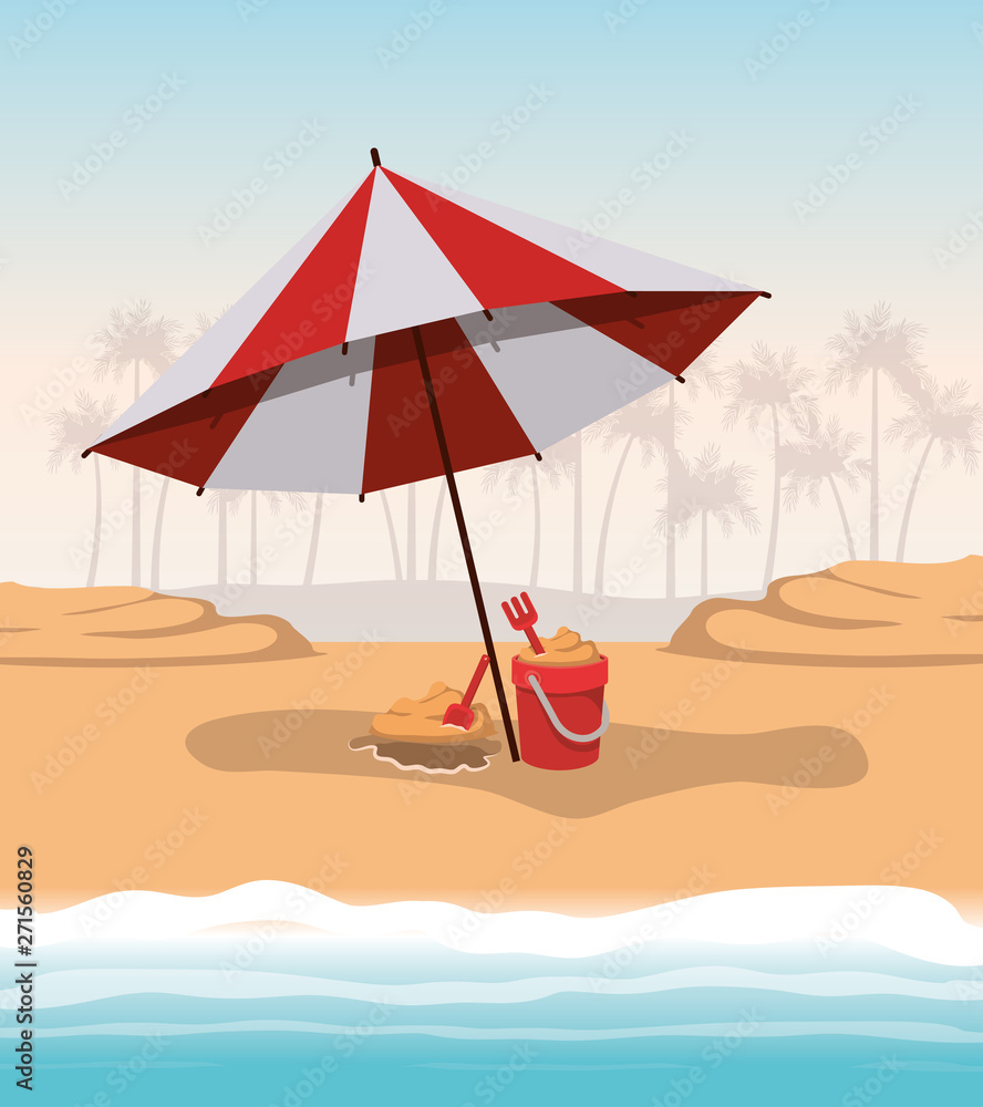 Summer and vacation umbrella design