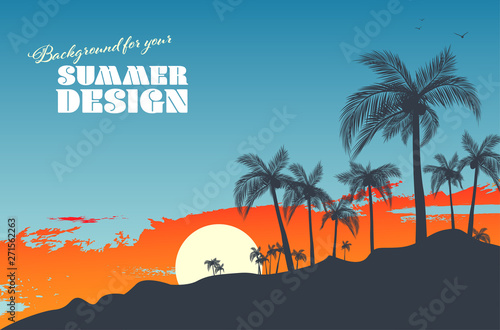 Background for your summer design photo